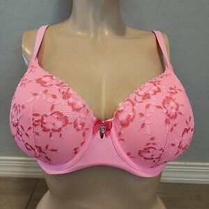 Body By Victorias Secret Lined Demi Bra 36DD Pink Underwire